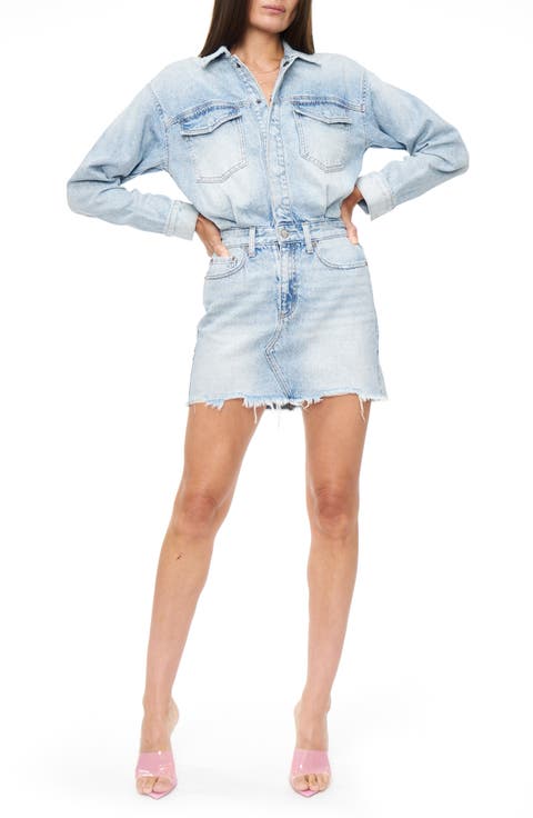 Nina Long Sleeve Denim Shirtdress