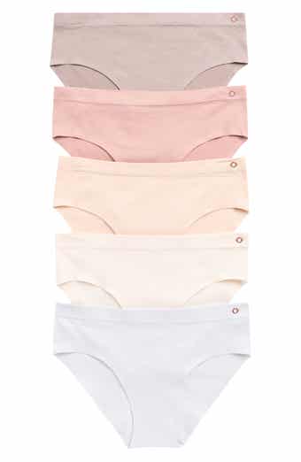 Danskin Assorted 5-Pack Laser Cut Seamless Hipster Panties