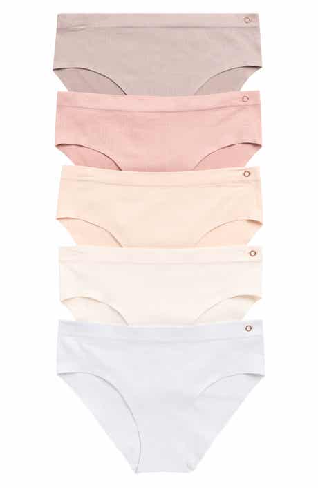 Danskin Assorted 5-Pack Laser Cut Seamless Hipster Panties