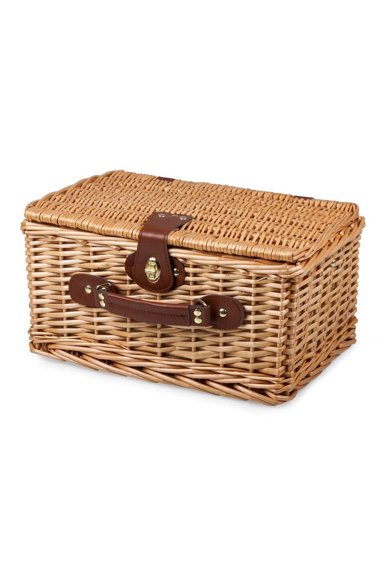 Catalina Picnic Basket, Alternate, color, RED