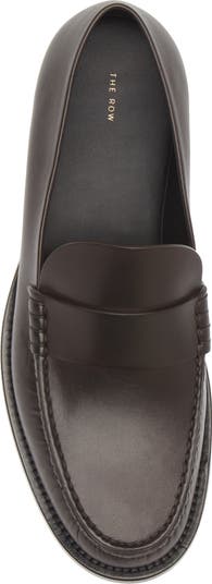 ローファー・オックスフォード The Row Smooth Leather Novus Loafers THE ROW Novus Leather Slip-On Loafers - Bergdorf Goodman