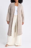 Eileen Fisher Open Front Organic Cotton Blend Cardigan