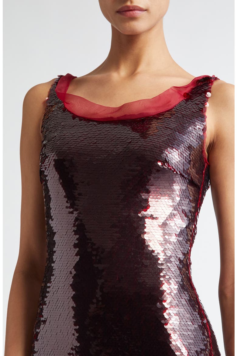 Nehemia Sequin Column Dress, Alternate, color, BURGUNDY