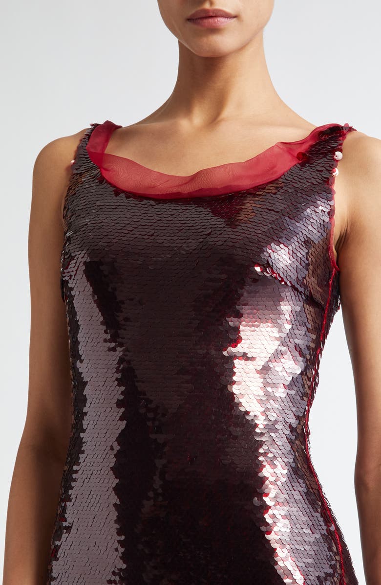 Emilia Wickstead Nehemia Sequin Column Dress, Alternate, color, 