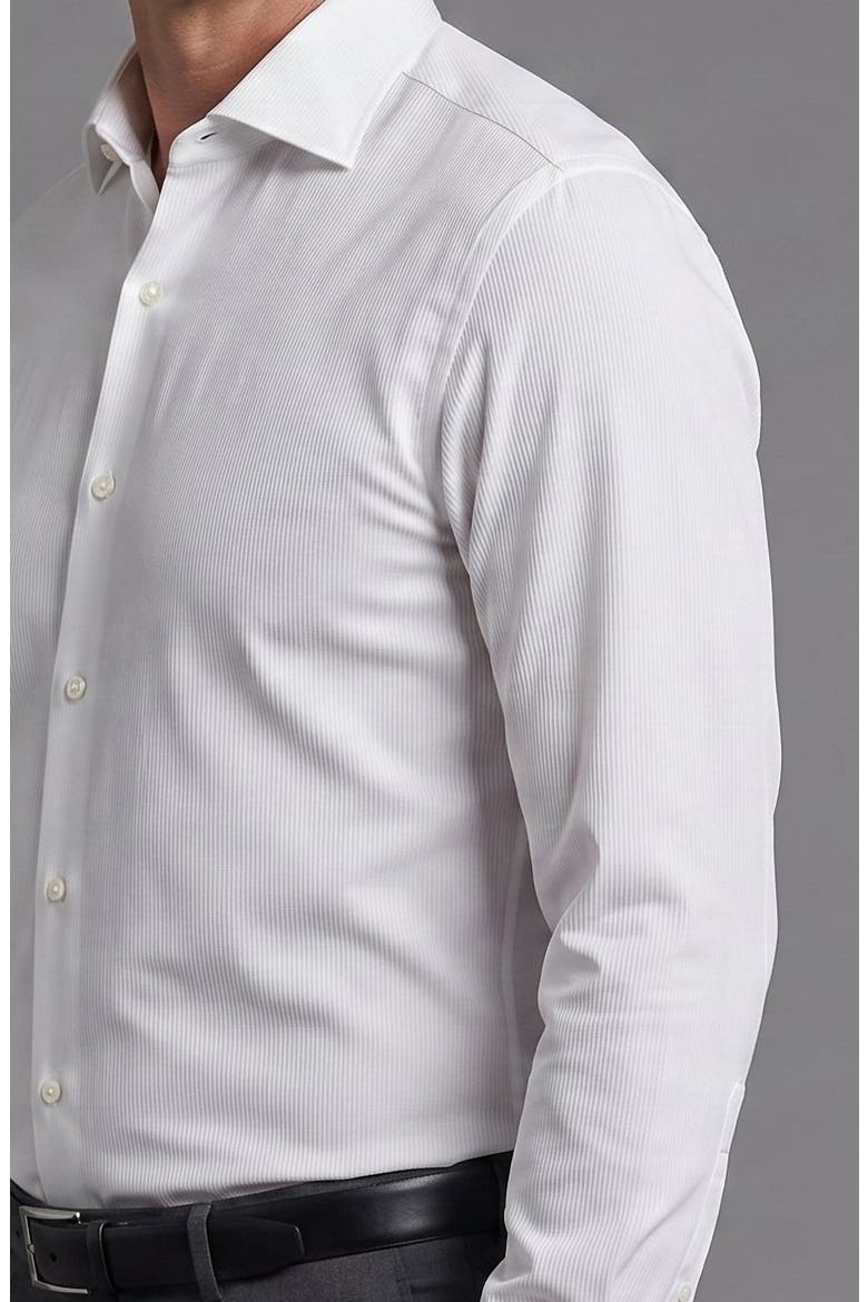 Spread Collar Dress Shirt, Alternate, color, WHITE
