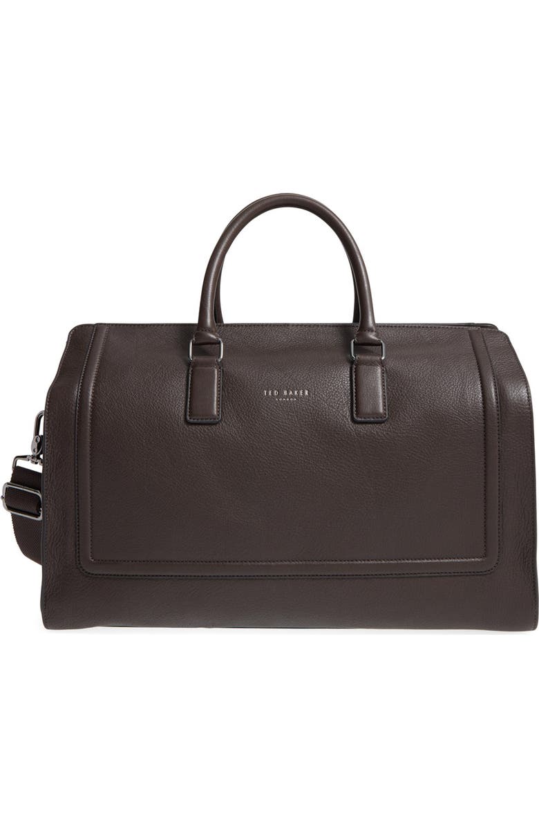 Ted Baker London 'Shalala' Leather Duffel Bag, Main, color,