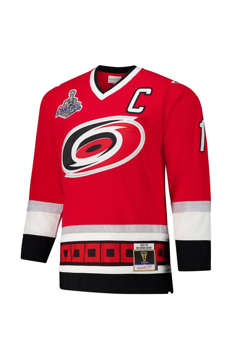Mitchell & Ness Men's Rod Brind'Amour Red Carolina Hurricanes 2005-06 Power Play Jersey, Alternate, color, Red
