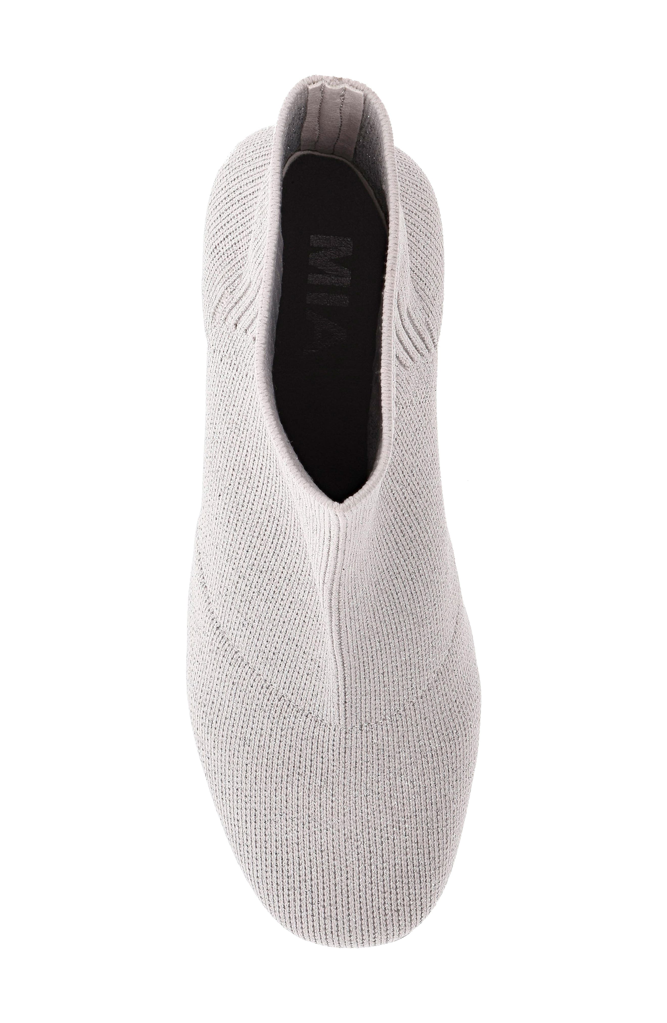Braxton Block Heel Bootie, Alternate, color, SILVER