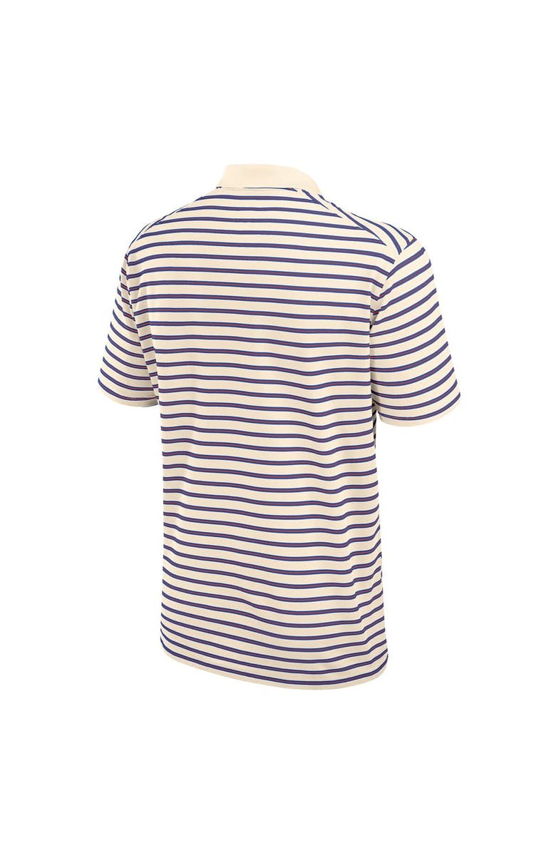 Jordan Brand Men's Jordan Brand Tan/Royal Florida Gators Primary Logo Striped Dri-FIT Polo, Alternate, color, Tan