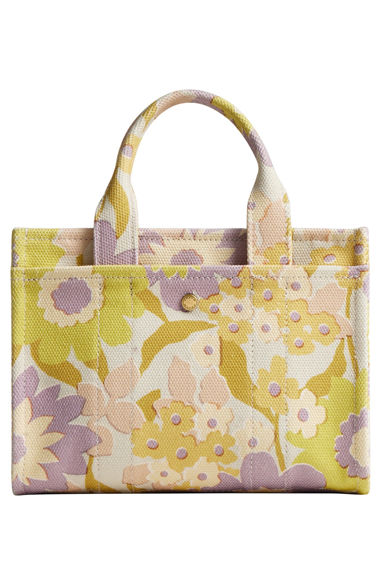 COACH Floral Canvas Cargo Tote, Alternate, color, 