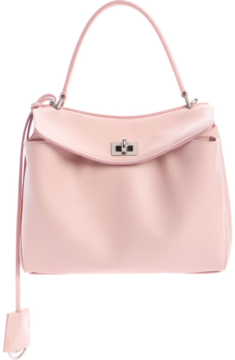 Balenciaga Mini Rodeo Leather Top Handle Bag, Alternate, color, 5831 Suede Pink
