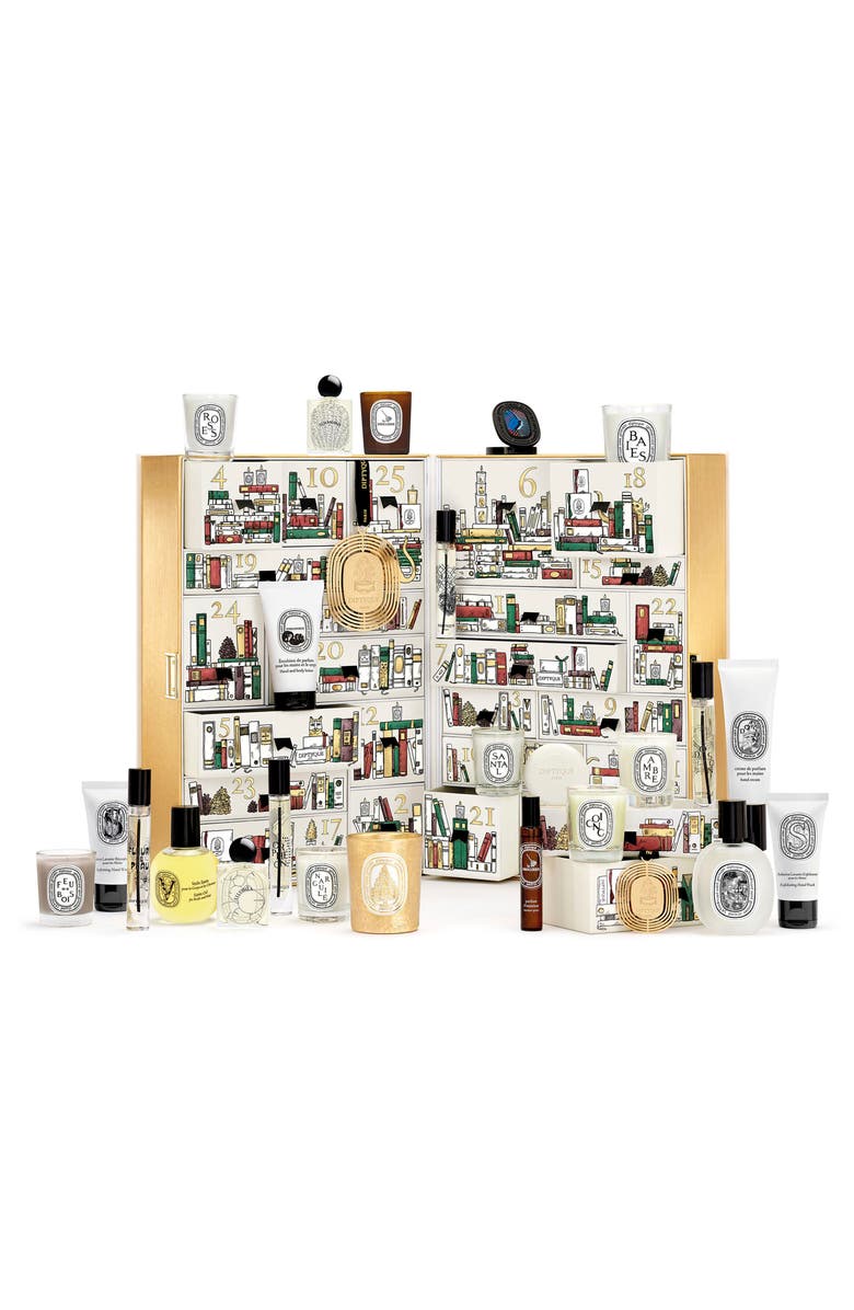 Diptyque Advent Calendar - 25 Scented Treasures, Main, color,