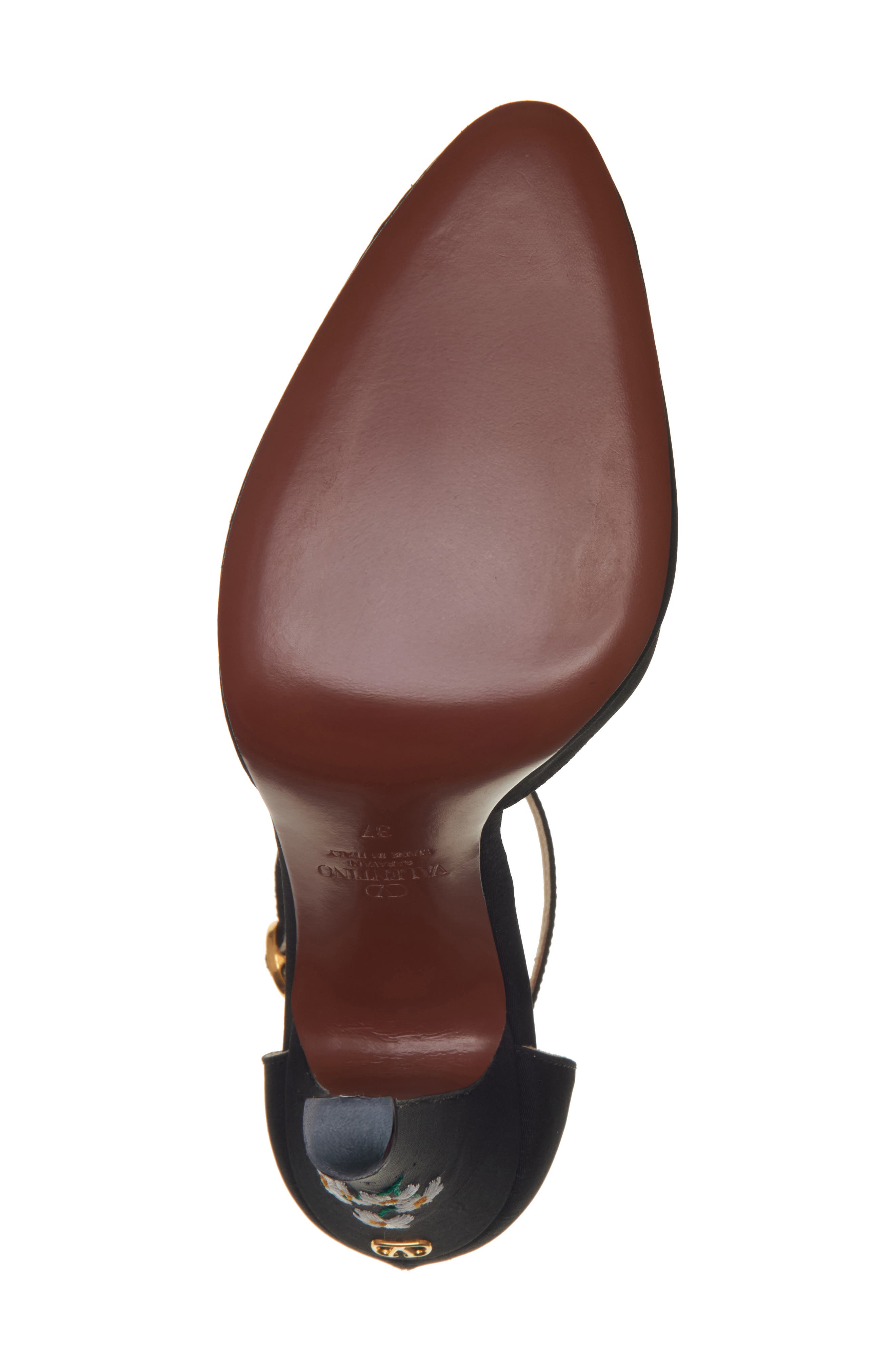 Valentino Garavani Hi Dolly Ankle Strap Pump, Alternate, color, Black