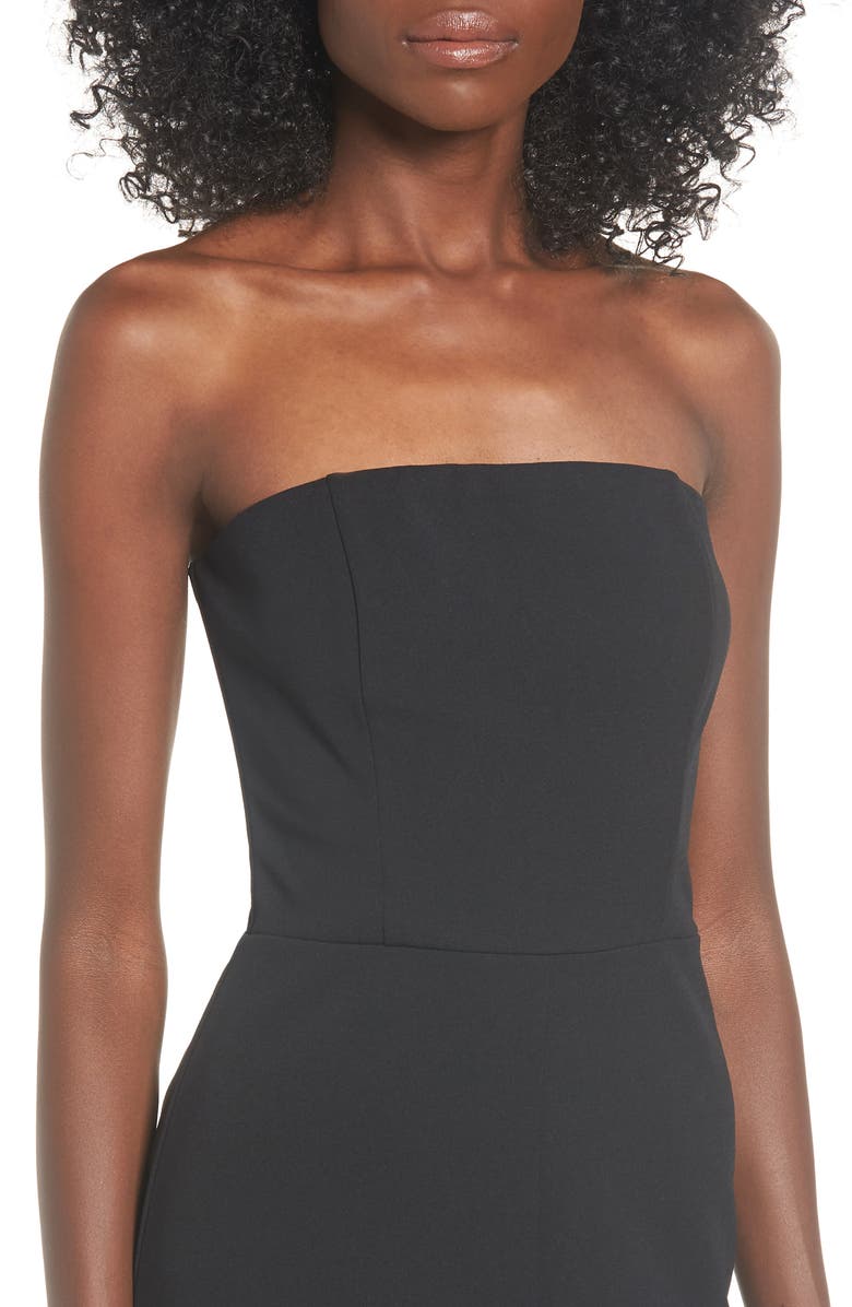 Leith Strapless Midi Dress, Alternate, color, 