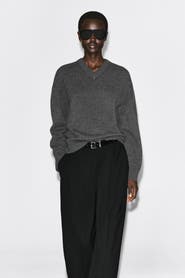 COS Merino Wool Layered V-Neck Sweater
