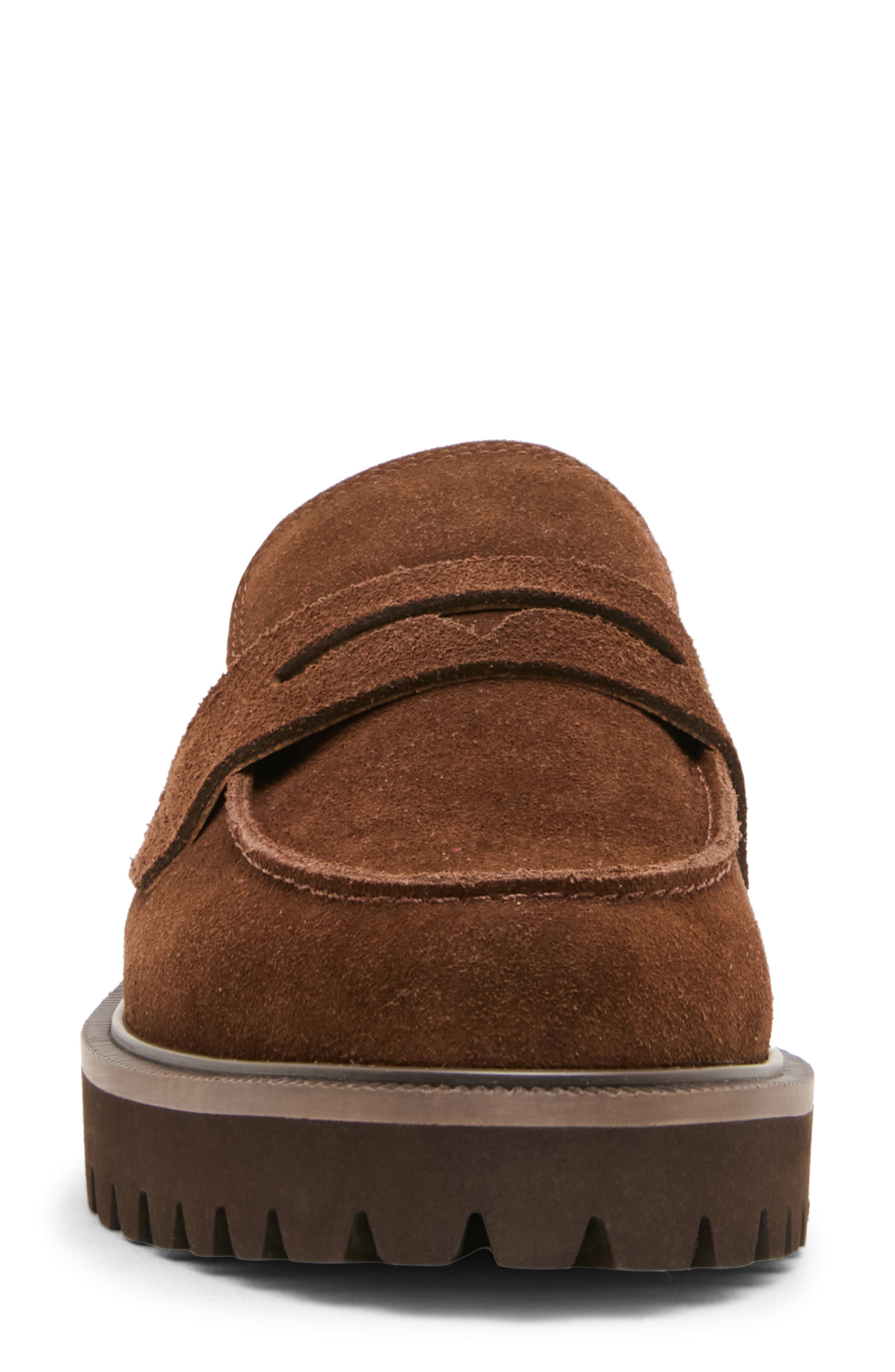 Florenz Waterproof Lug Loafer Mule, Alternate, color, CHOCOLATE SUEDE