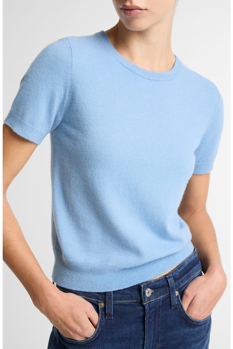 Short Sleeve Wool Blend Sweater, Alternate, color, HYDRA