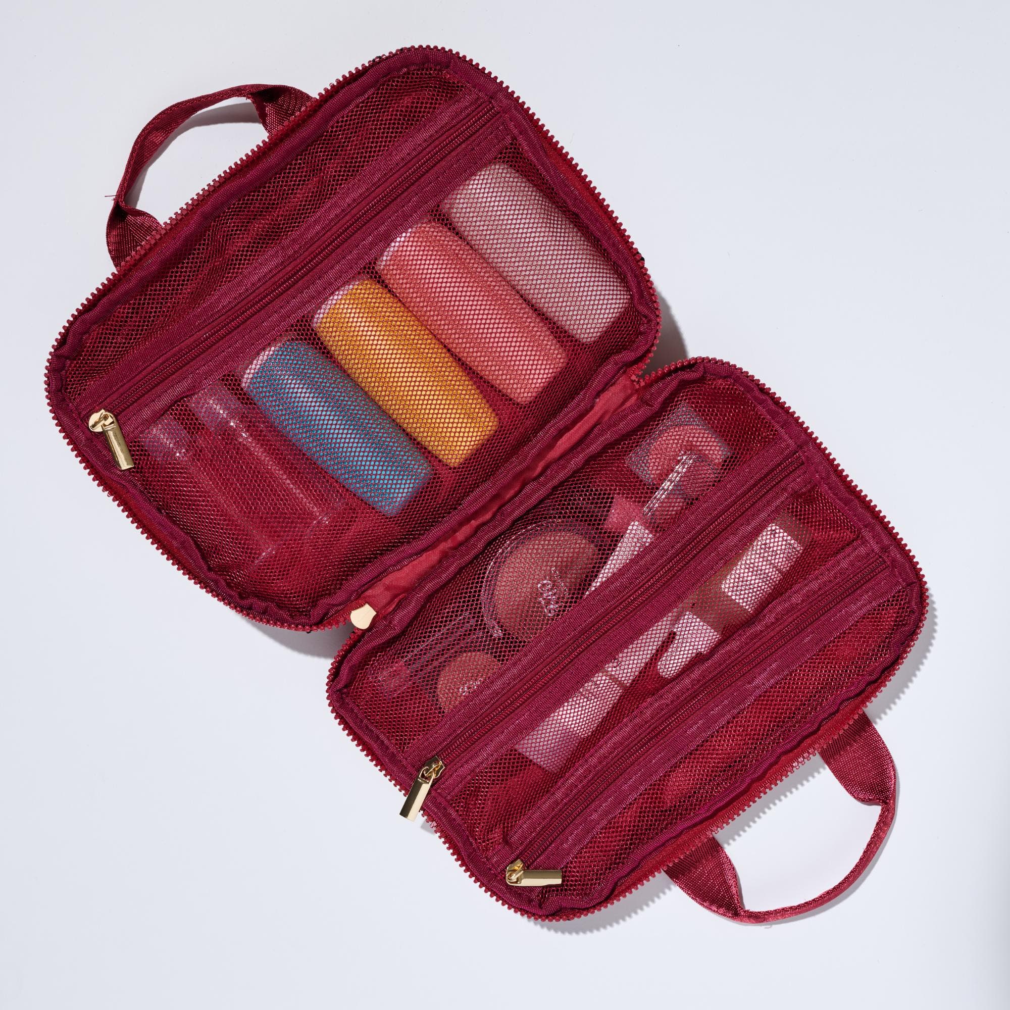 URBAN EXPRESSIONS HANDBAGS Maelis Travel Organizer, Alternate, color, Dark Red