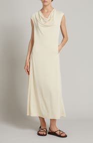MM by Max Mara Vetusta Cowl Neck Jersey A-Line Midi Dress