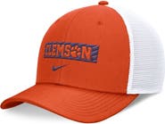 Nike Men's Nike Orange/White Clemson Tigers 2024 Sideline Trucker Adjustable Hat