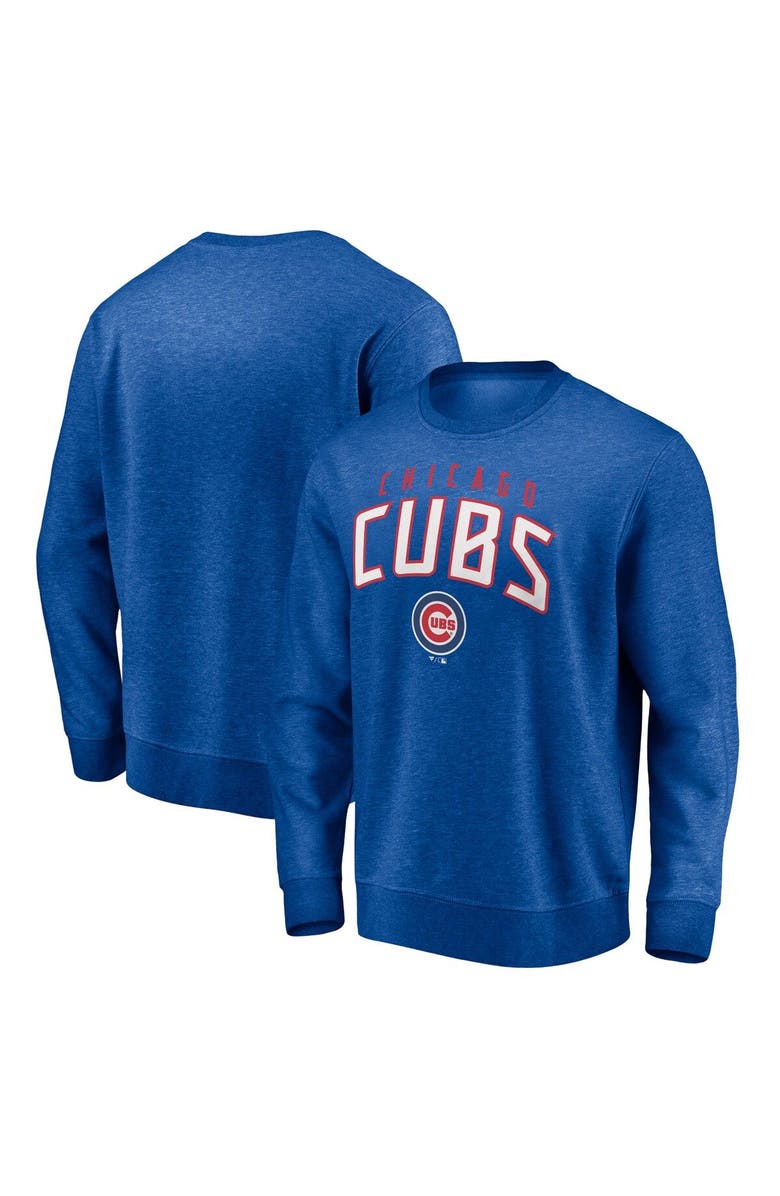 FANATICS Men's Fanatics Branded Royal Chicago Cubs Gametime Arch Pullover Sweatshirt, Alternate, color, 