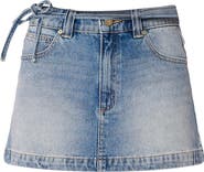ABRAND A-Line Denim Miniskirt