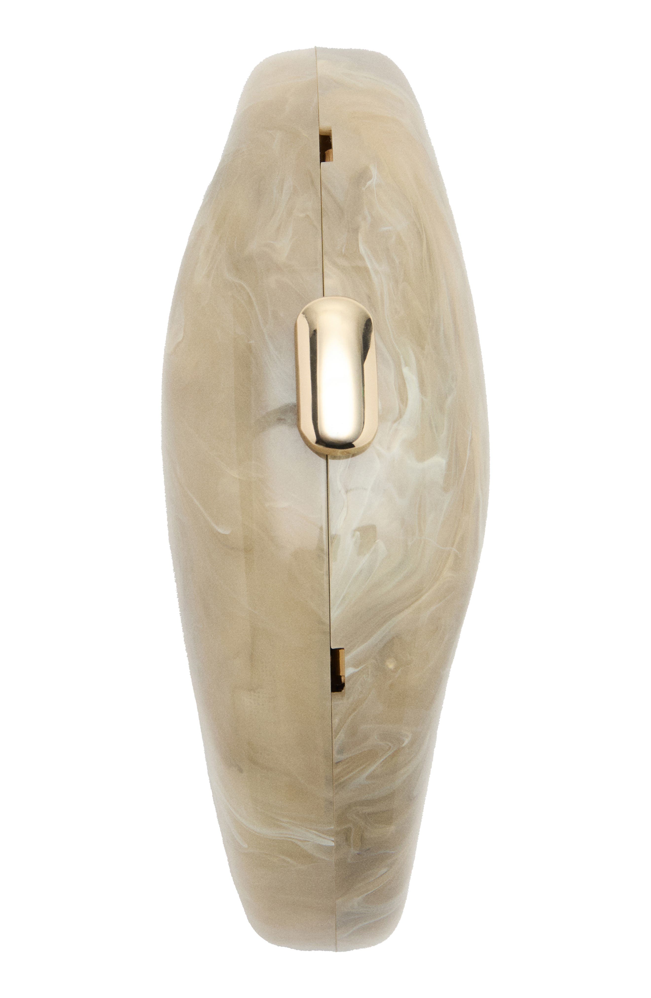 Oval Clutch, Alternate, color, LIGHT/ PASTEL GREY