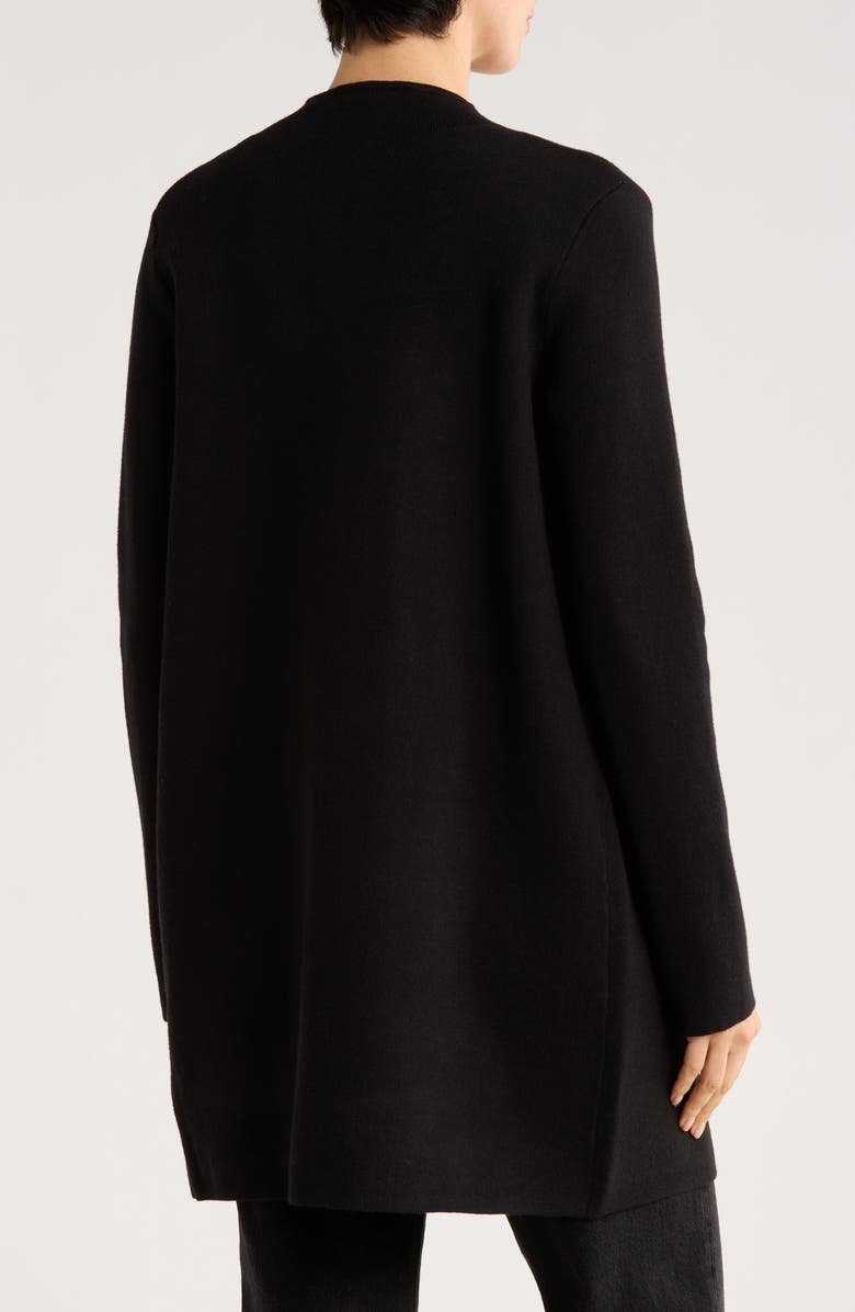 T Tahari Funnel Neck Long Sleeve Sweater, Alternate, color, Black/ Medium Grey Heather