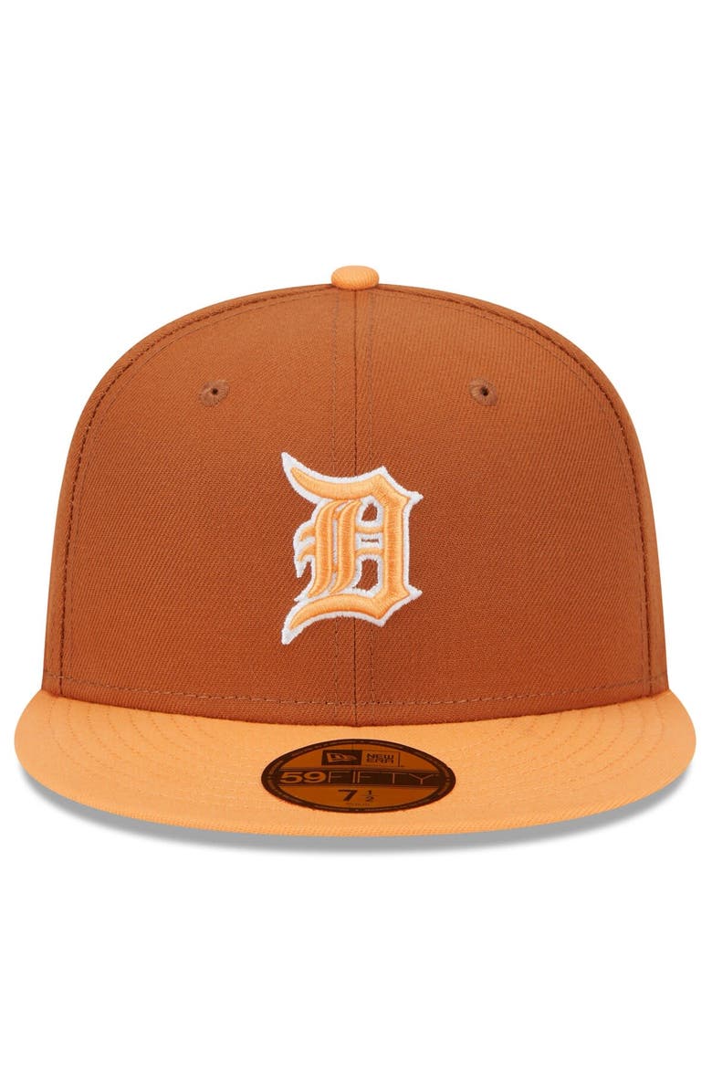 New Era Men's New Era Brown/Orange Detroit Tigers Spring Color Basic Two-Tone 59FIFTY Fitted Hat, Alternate, color, 