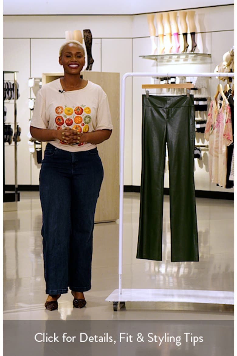 Olivia Faux Leather Bootcut Pants video