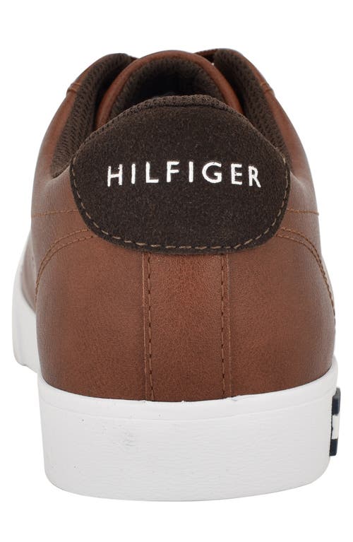 Tommy Hilfiger Risher Lace-up Sneaker In Cognac/dark Brown