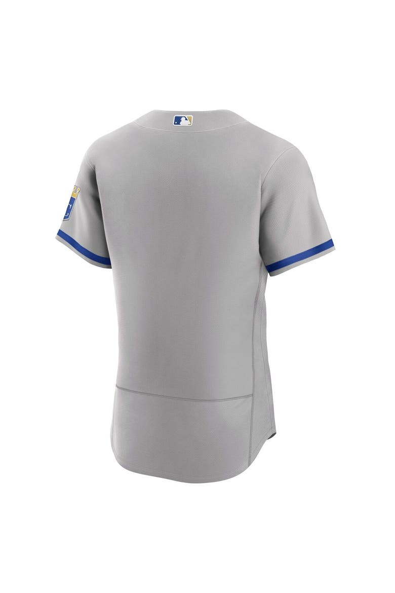 Men's Nike Gray Kansas City Royals 2022 Road Authentic Jersey, Alternate, color, Gray