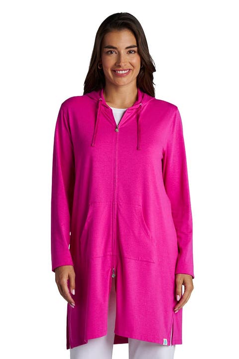 Women's Cabana Long Zip-Up Hoodie, UPF 50+ Sun Protection