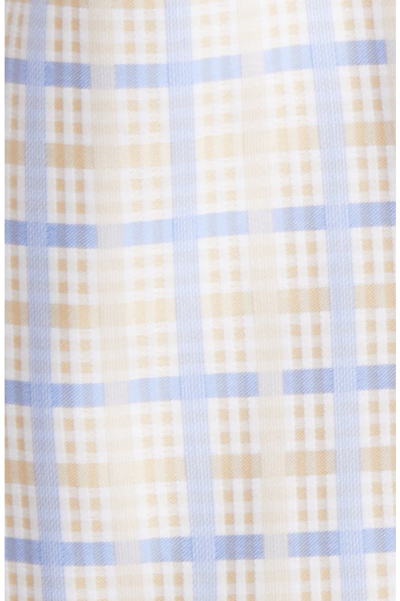 Men's Tailored Fit Plaid Dress Shirt, Alternate, color, TAN