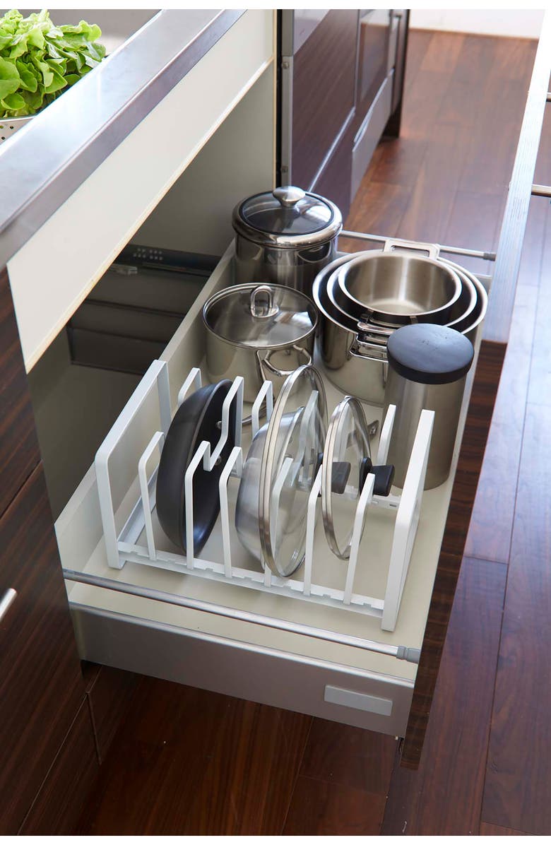 Yamazaki Cupboard Storage Rack, Alternate, color, White