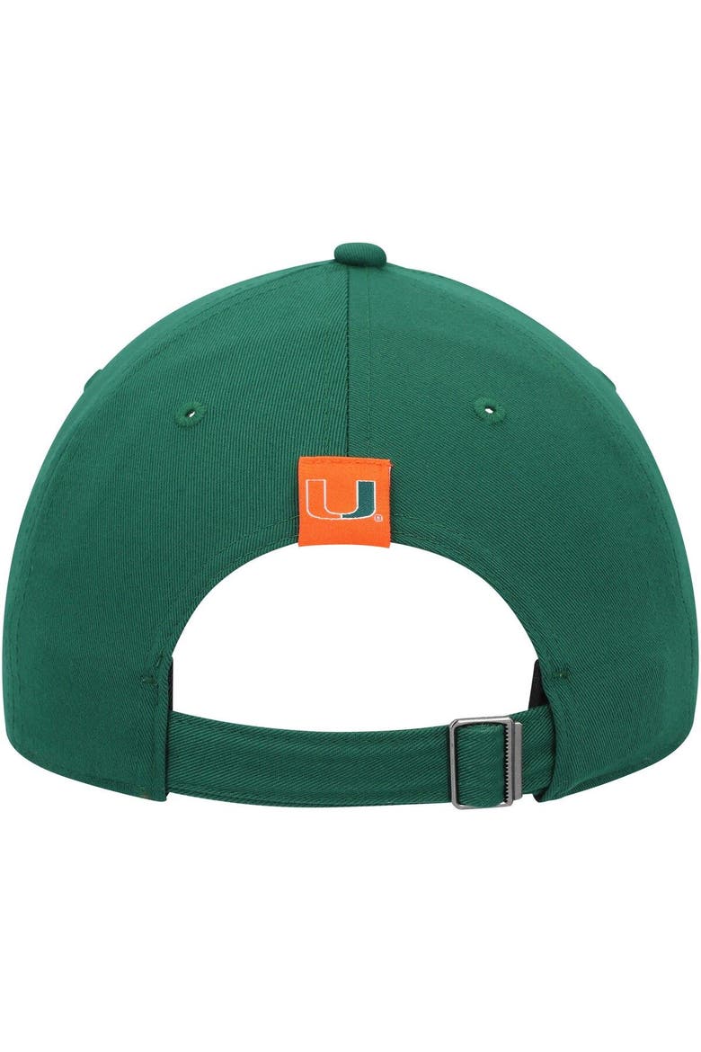 Men's adidas Green Miami Hurricanes Slouch Adjustable Hat, Alternate, color, Green