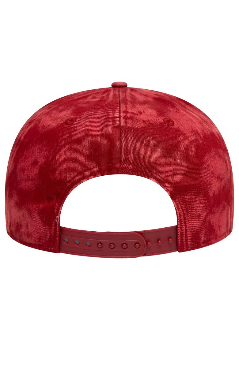 New Era Men's New Era Red AS Roma Tie-Dye 9FIFTY Snapback Hat, Alternate, color, Red