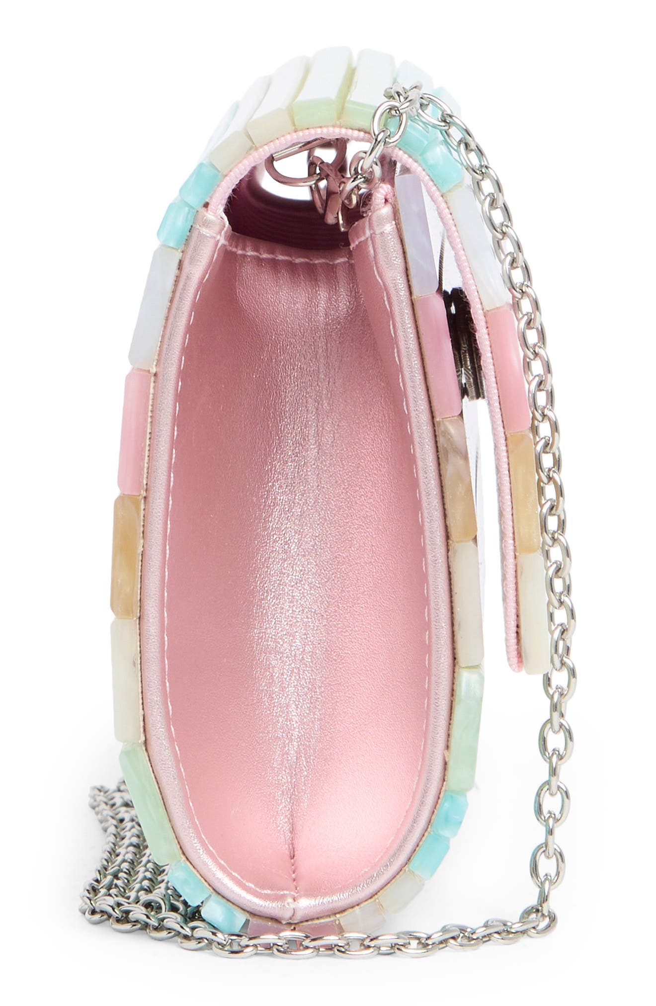 Kurt Geiger London Acrylic Stripe Party Clutch, Alternate, color, Multicolored