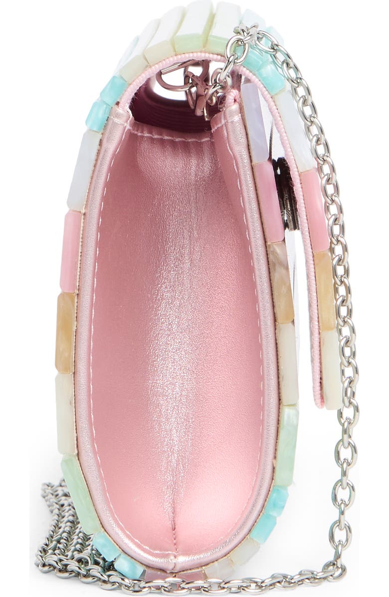 Kurt Geiger London Acrylic Stripe Party Clutch, Alternate, color, Multicolored
