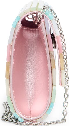 Acrylic Stripe Party Clutch