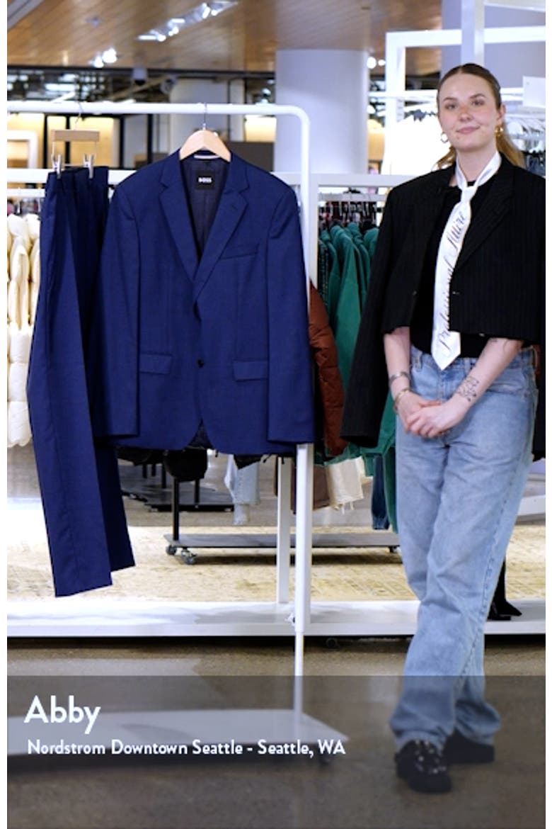 Huge Blue Plaid Stretch Wool Suit video