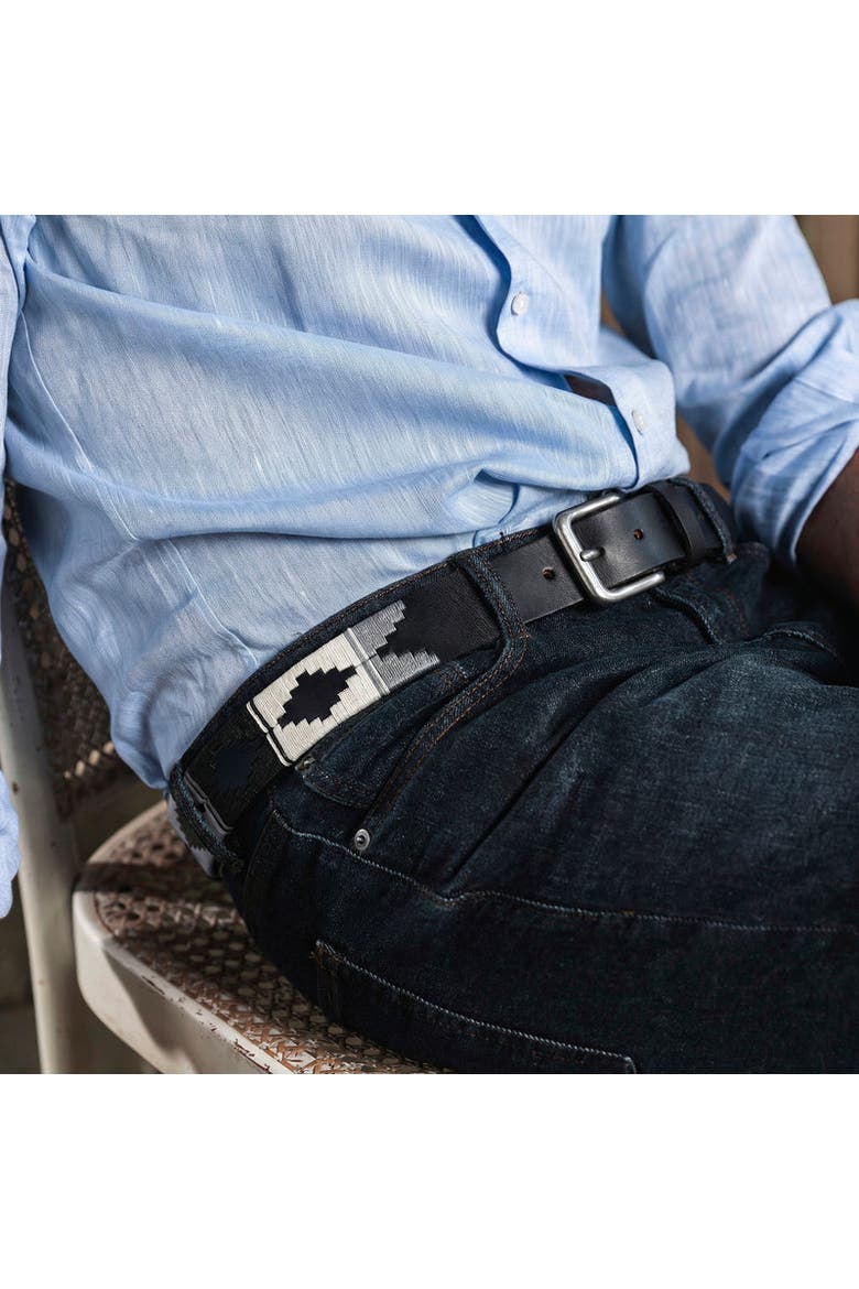 Nieve Belt, Alternate, color, Black/White/Light grey/Black