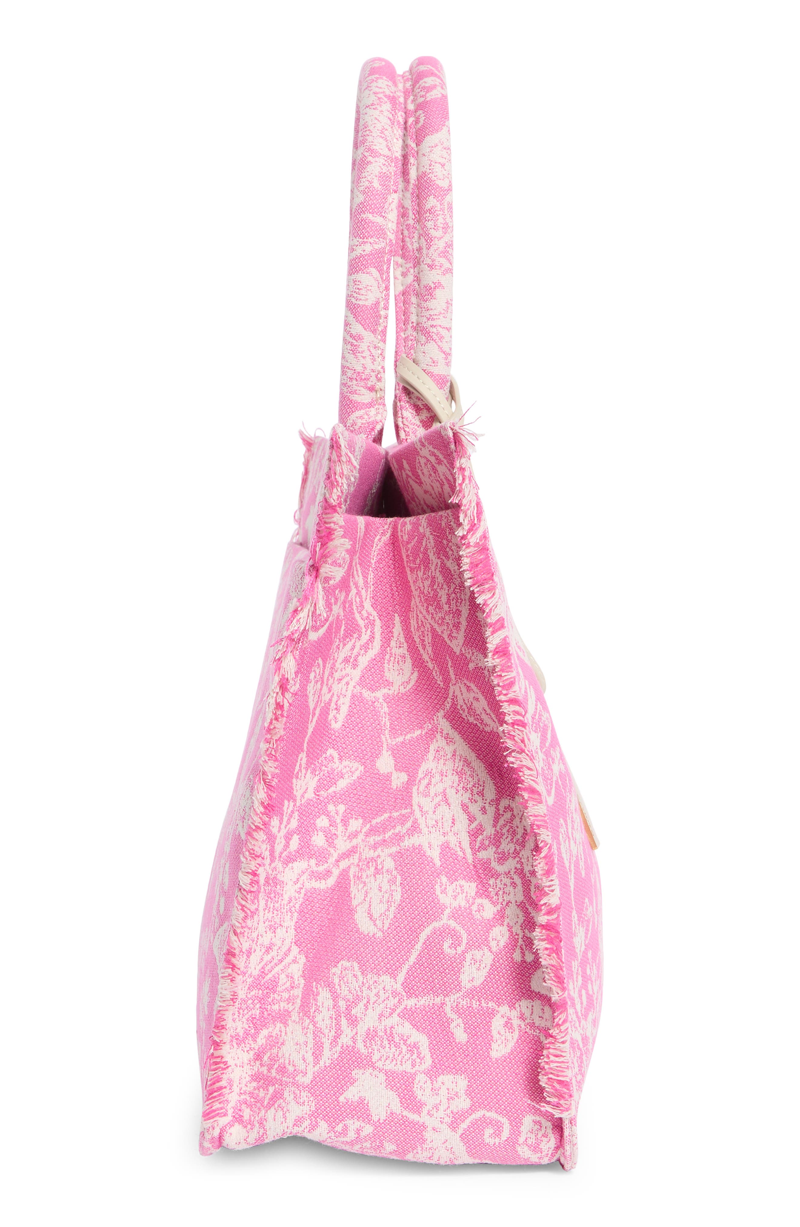 Zhury Jacquard Tote, Alternate, color, PINK
