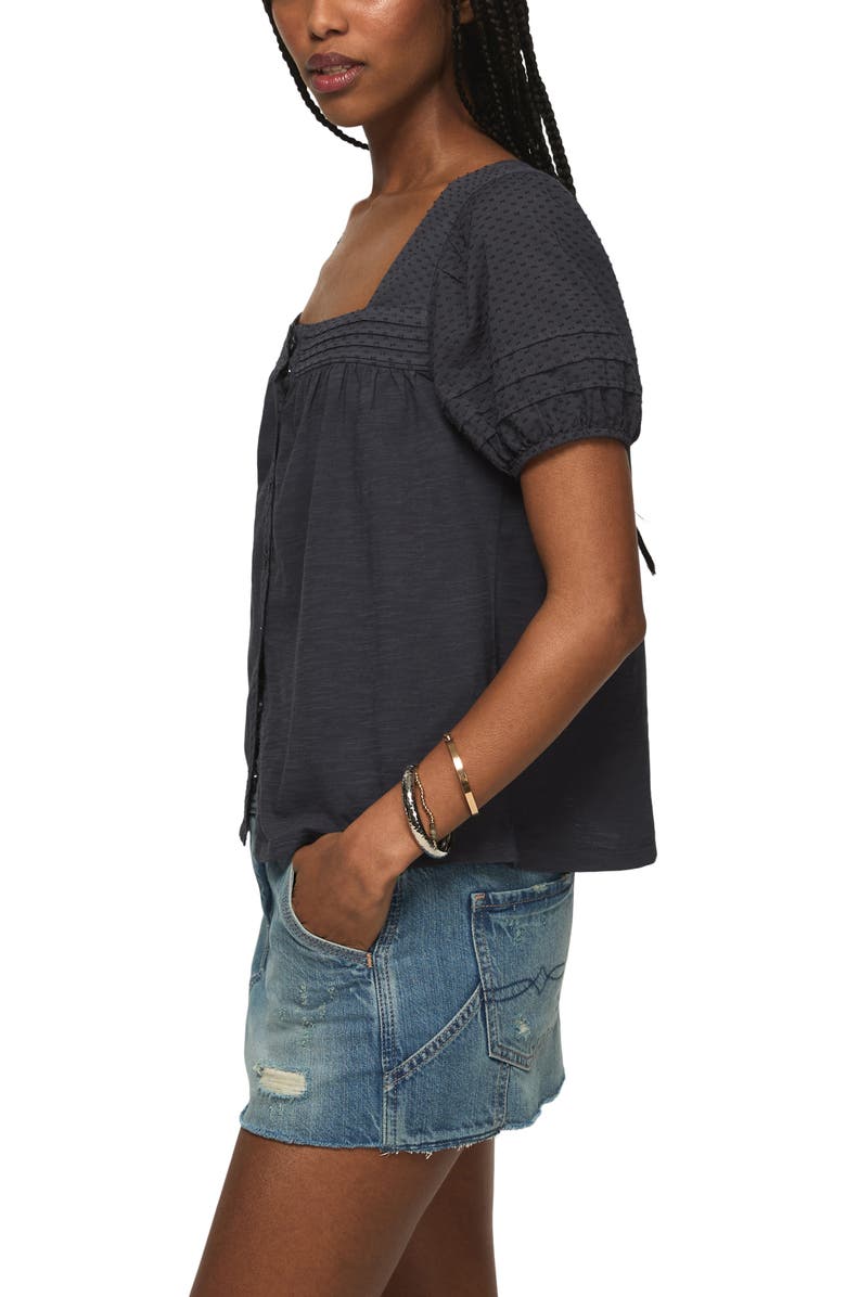 Lucky Brand Clip Dot Pintuck Top, Alternate, color,