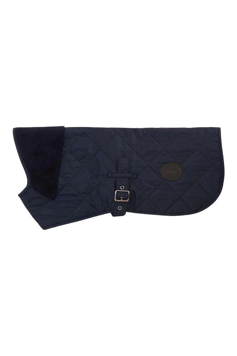 Quilted Nylon Dog Coat, Alternate, color, DARK NAVY