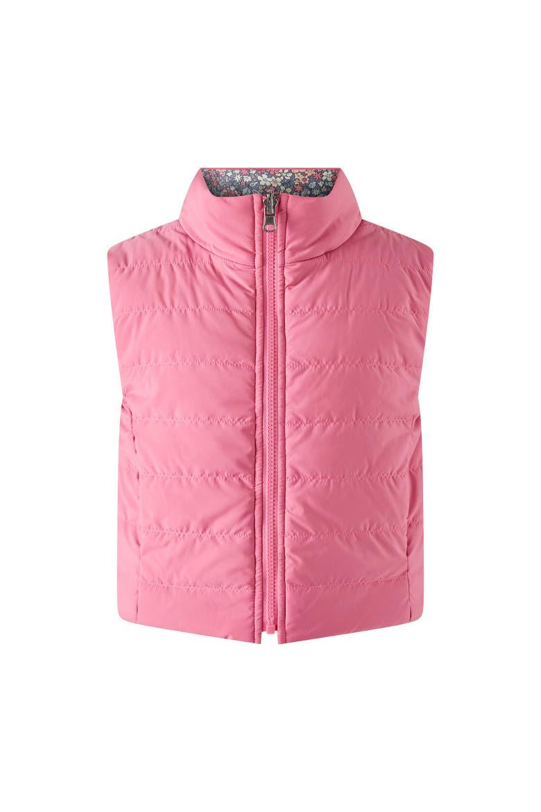 Floral Padded Gilet, Alternate, color, Pink