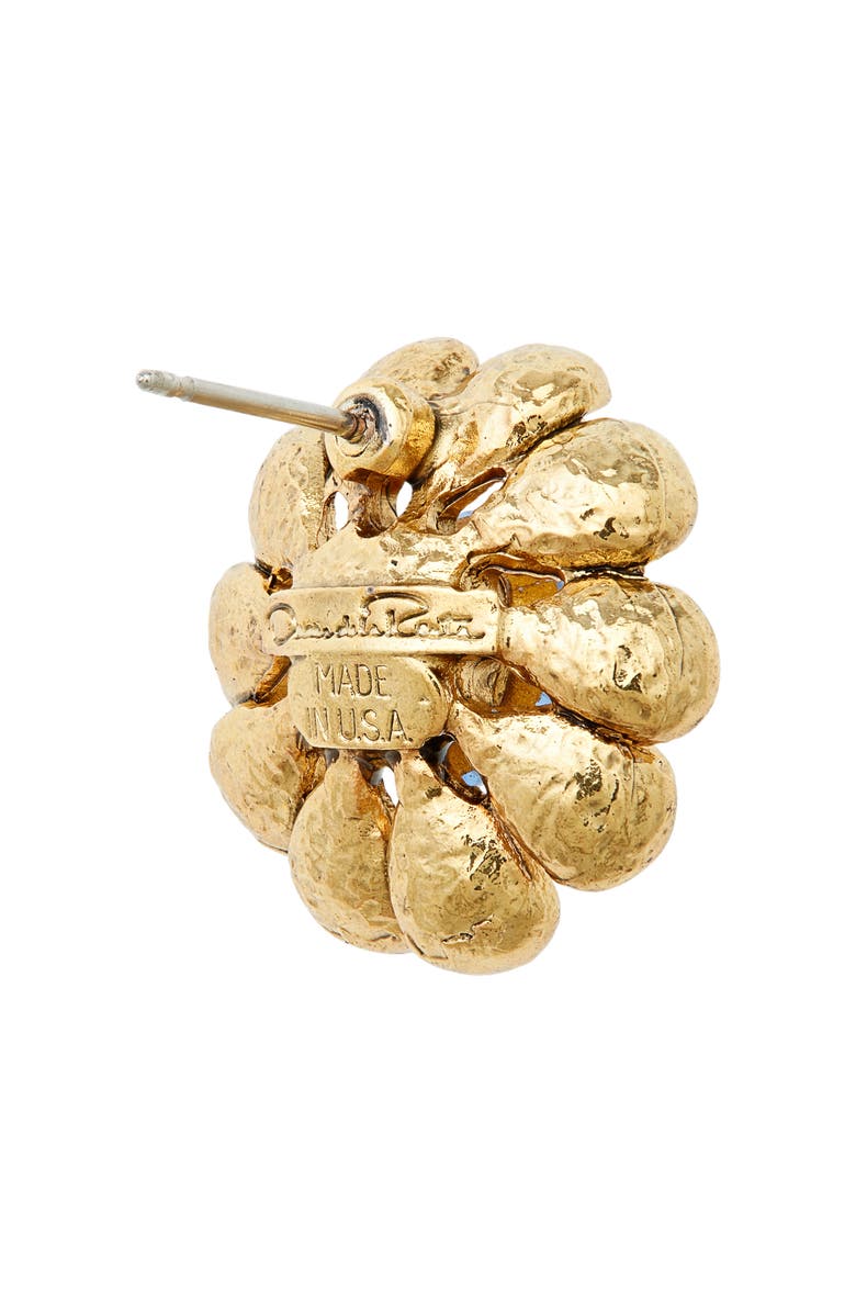 Oscar de la Renta Crystal Flower Stud Earrings, Alternate, color, 