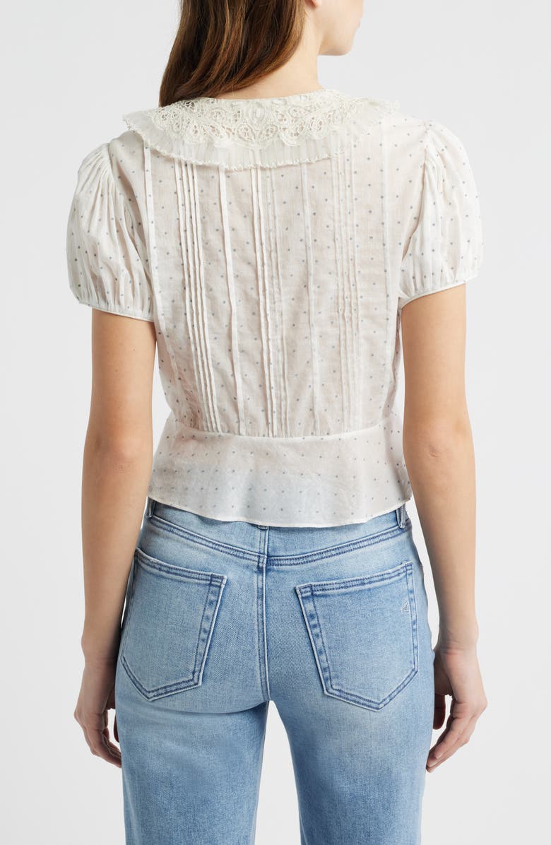 DÔEN Oleta Organic Cotton Top, Alternate, color, Flock Dot