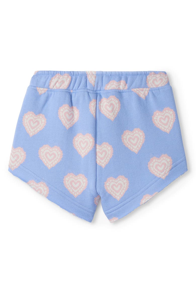 Hatley Kids' Heart Burst Drawstring Shorts, Alternate, color, Blue
