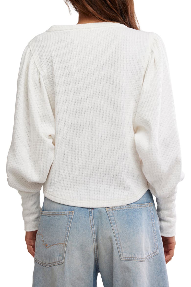 Quinn Rib Henley Top, Alternate, color, IVORY